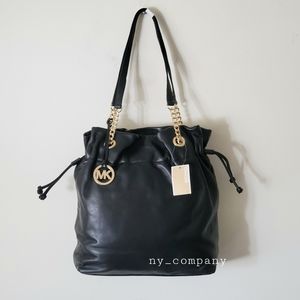 Michael kors Drawstring Leather Tote(Brand New)
